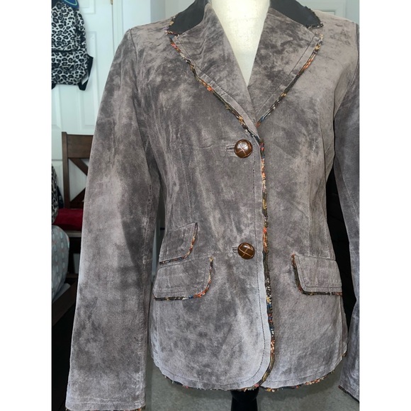 Women’s Brown Beautiful Tréo Jolie Suade Long Sleeve Jacket 🤎 - Picture 12 of 17